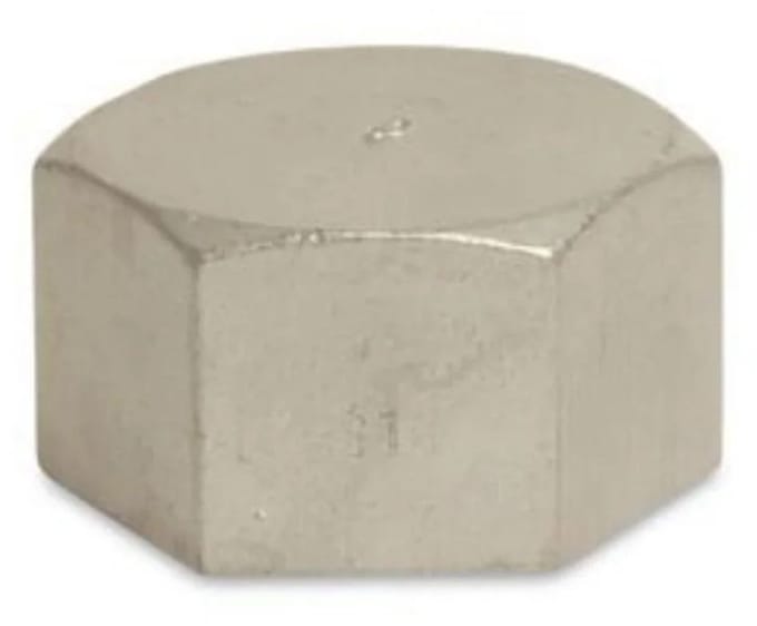 RVS Kappen 1/4", Eindkap RVS, Draadfitting RVS