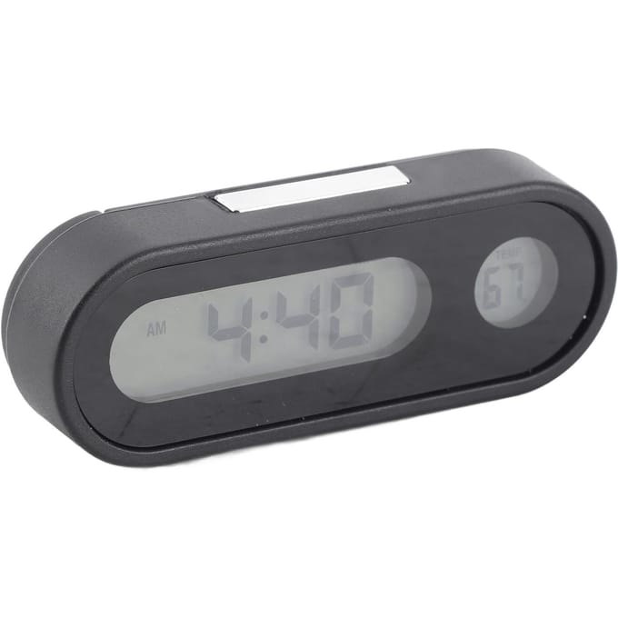 2 in 1 Auto Klok Thermometer LED Achtergrondverlichting Auto Interieur Decor Thermometer Klok Auto Dashboard Klok