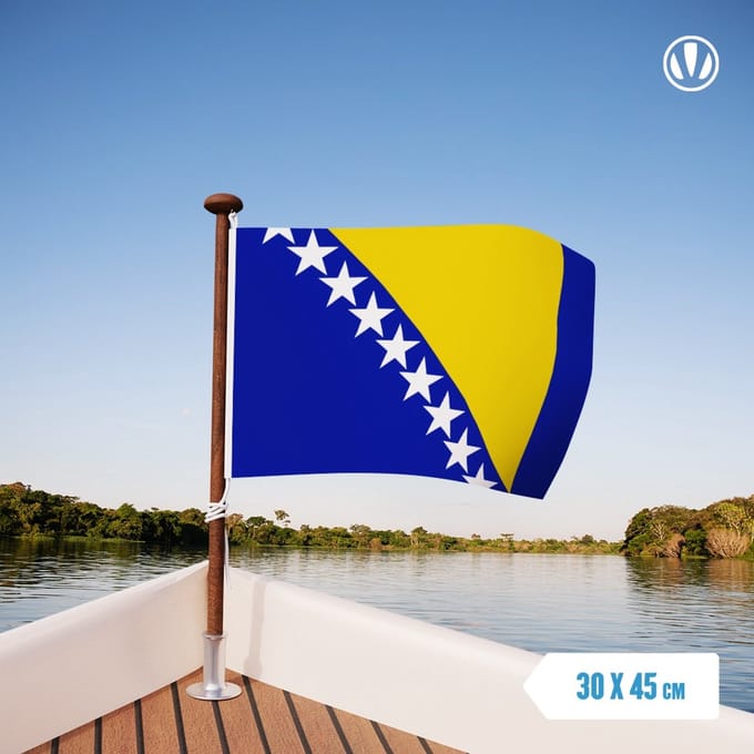vlag Bosnië Herzegovina 30x45cm
