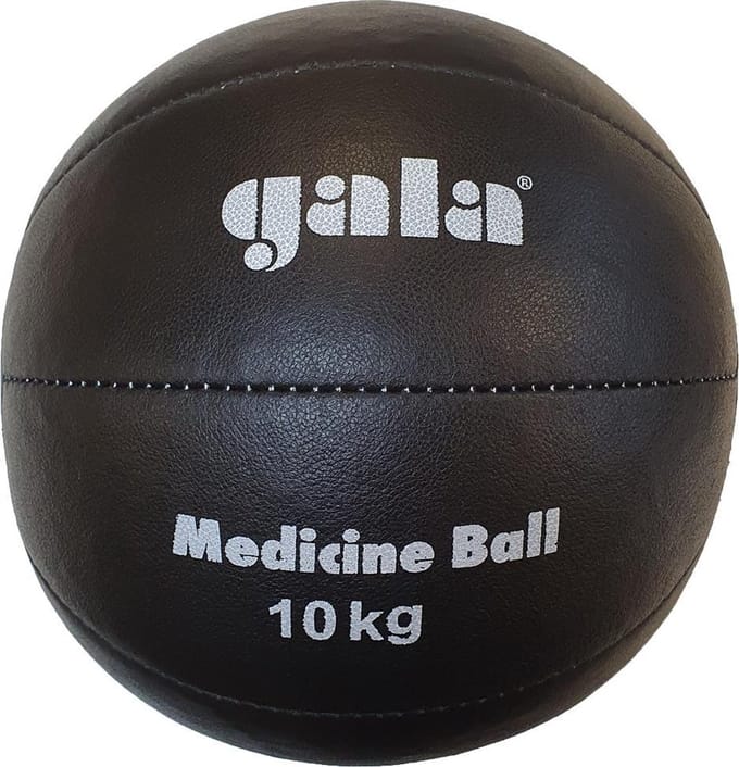 Gala Medicine Ball - Medicijn bal - 10 kg - Zwart Leer