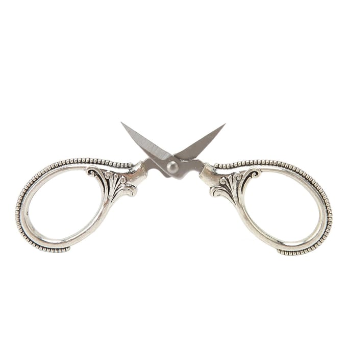 Borduur naaigaren Mini Retro Schaar Roestvrij Staal Handwerk Zakscissors Antiek gray