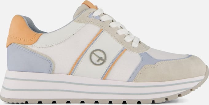 Tamaris Essentials Sneakers beige Textiel