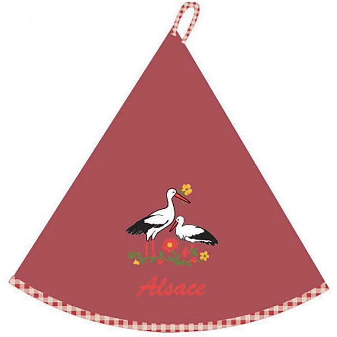 Ronde handdoek blom alsace Winkler