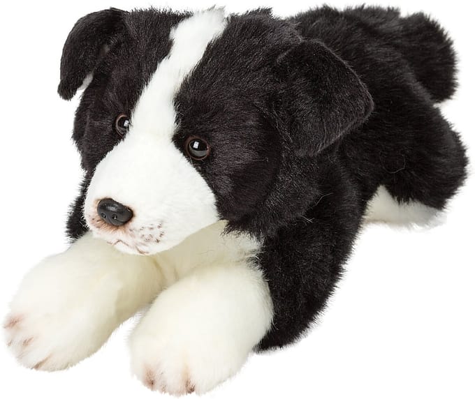 Suki Gifts Knuffel Border Collie - hondenras knuffeldier - 30 cm - pluche