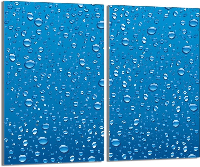 TMK ArtDeko Serie - Glazen Beschermplaat - 52x30 cm - Hartglas - Modern Design