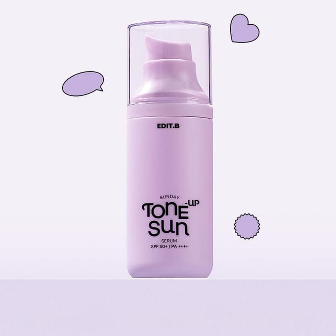 [EDIT.B] Zondag Tone-Up Zonne Serum SPF 50+ PA++++ 55ml white
