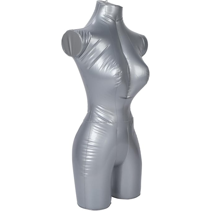 Opblaasbaar mannequinmodel voor bovenlichaamkleding, etalagerek voor kledingdisplay gray