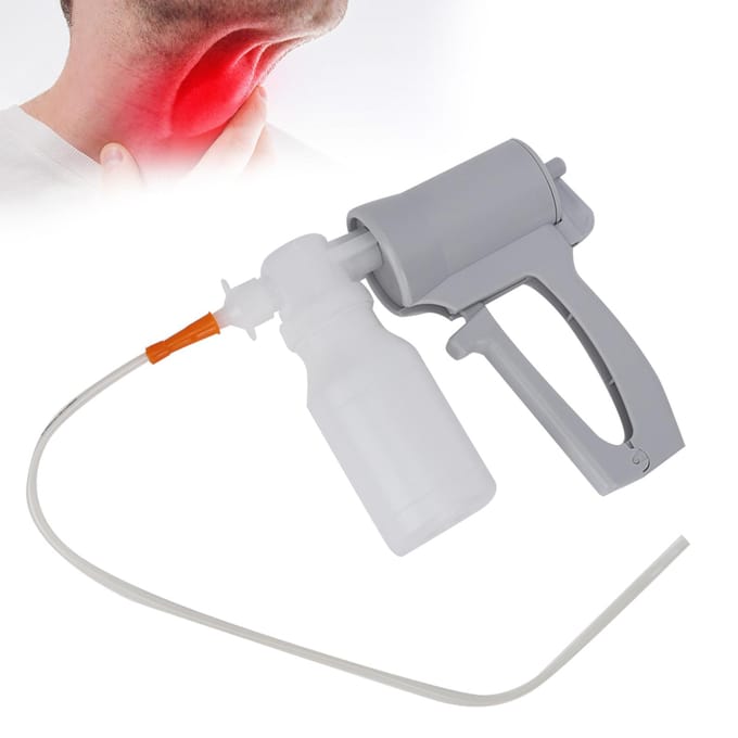 Draagbare Handheld Slijmzuigpomp Nood Sputumzuigpomp voor Thuisgebruik white
