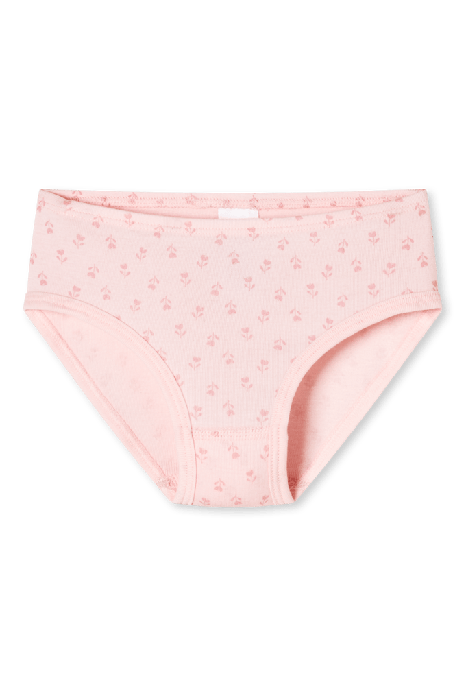 Slips, set van 3, bloemetjes, roze - Fine Rib 116