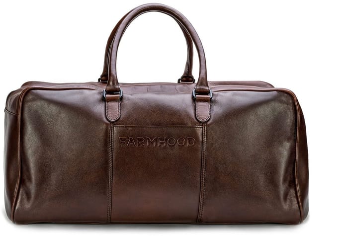Farmhood Memphis Weekender reistas Leer 53 cm - dark brown