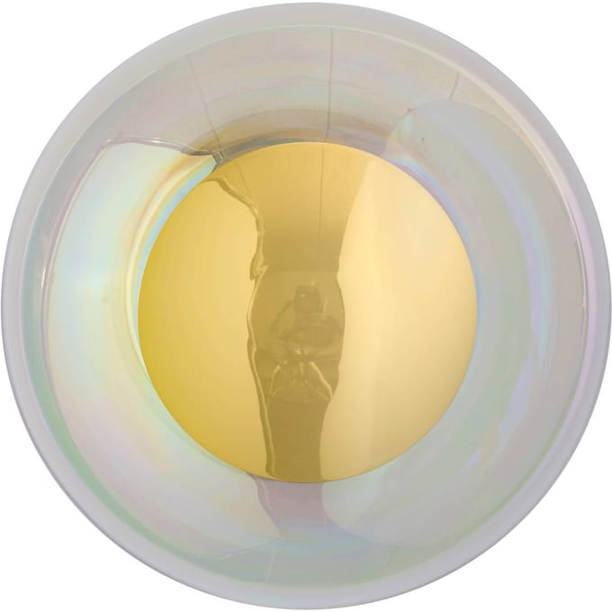 EBB & FLOW wandlamp Horizon Surface, helder, glas, Ø 21 cm