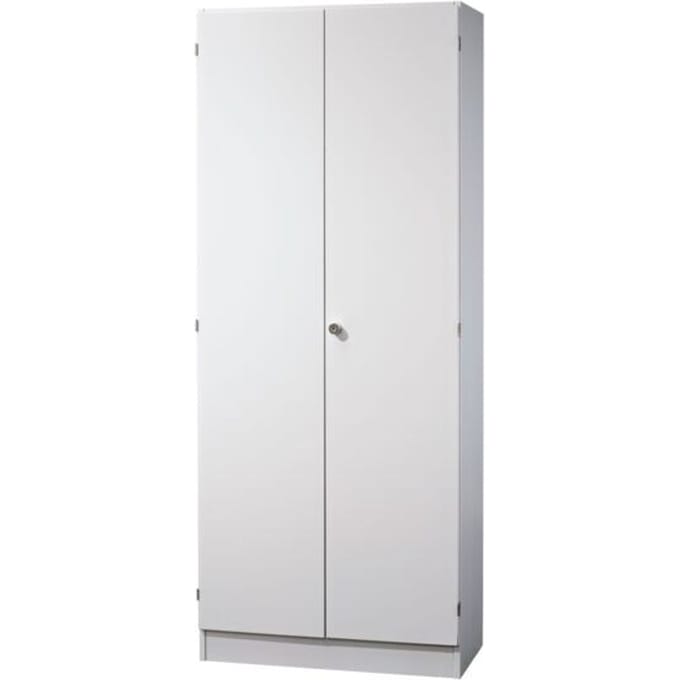 Archiefkast, 5 ordnerhoogten, afsluitbaar, B 800 x D 420 x H 2004 mm, lichtgrijs