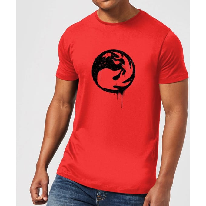 Magic The Gathering Red Mana Splatter Men's T-Shirt - Red - M