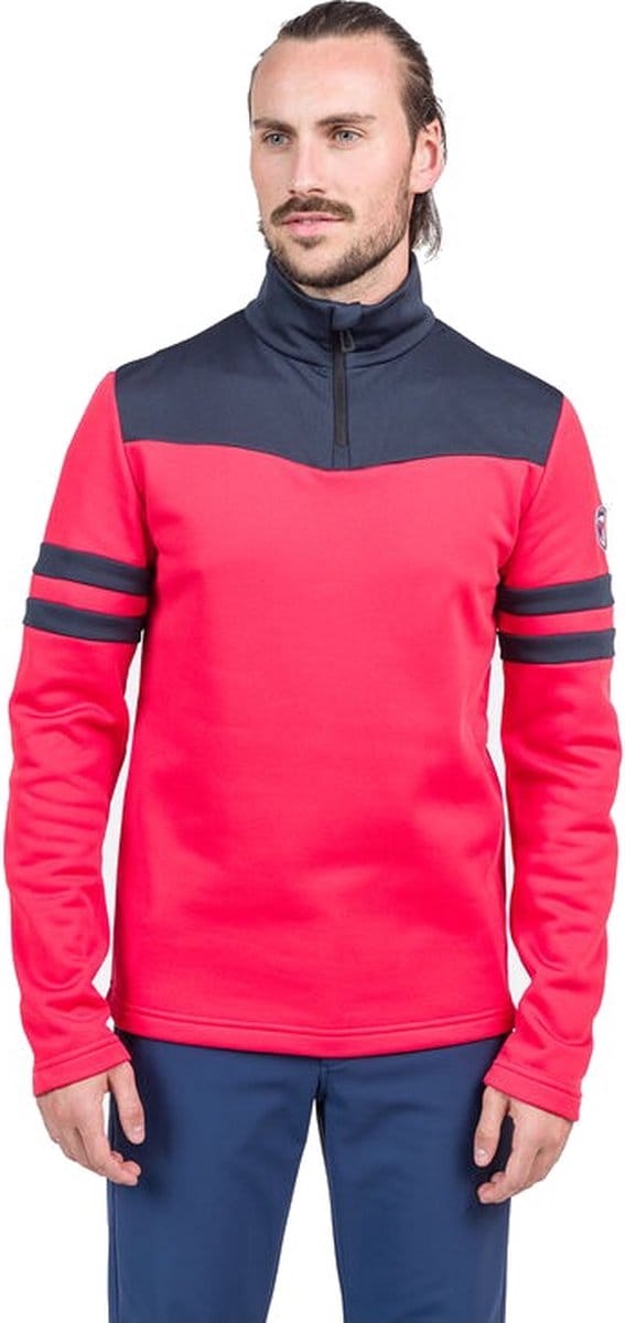 Rossignol Ski pulli + Rits Skipully heren Rood M