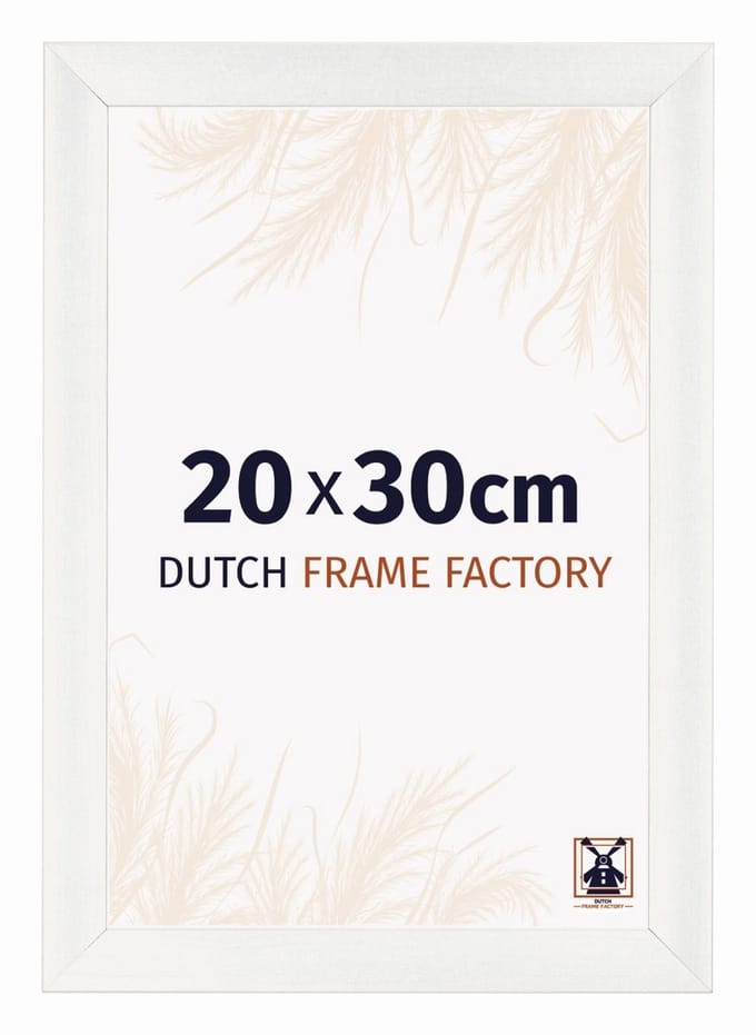 Fotolijst 20x30 cm - MDF - Wit Geveegd - Praag