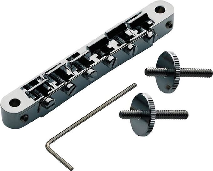 TonePros AVR2-CH Tune-O-Matic Brug voor USA Gitaren - Chroom