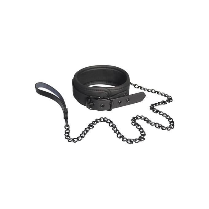 Blaze Halsband en Leiband Halsband met Leiband Zwart