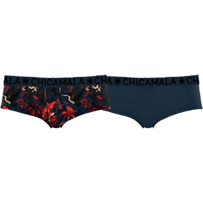 Muchachomalo Girls 2-pack hipster print+ solid