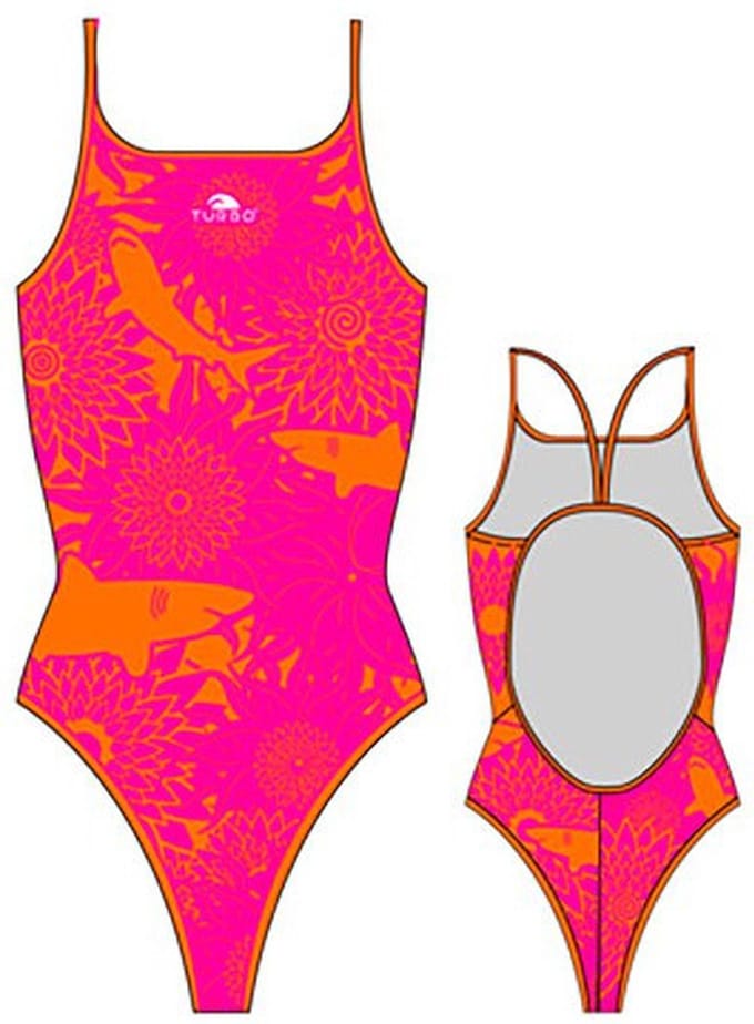 Turbo Shark Zwemkleding Roze L Vrouw