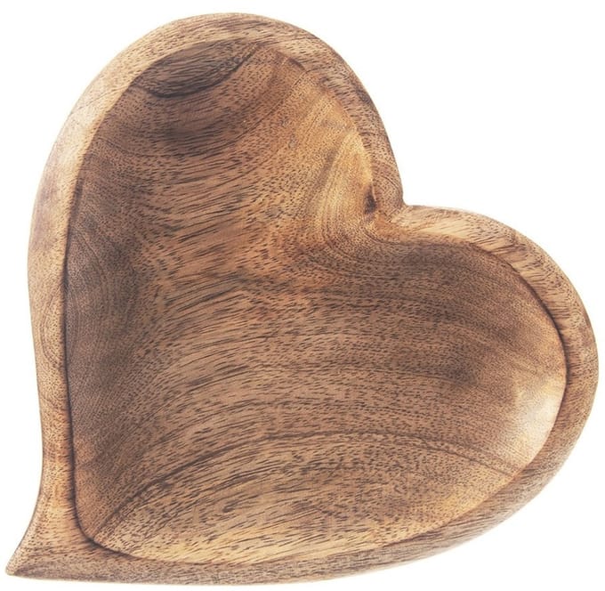 Snackbord Houten MANGO 20x21 cm - Dipschaal - Serveerbord - Serveerschaal