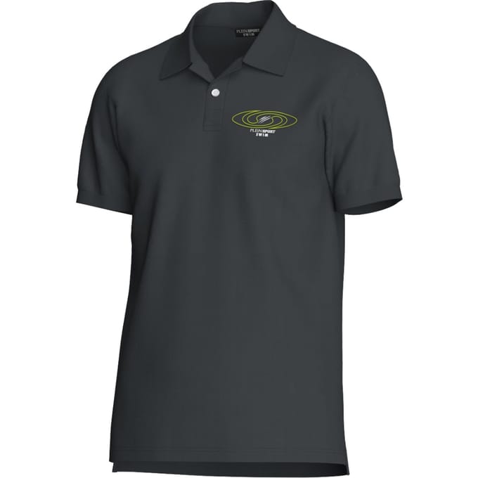 Korte Mouwen Kraag Polo Shirt in Antraciet