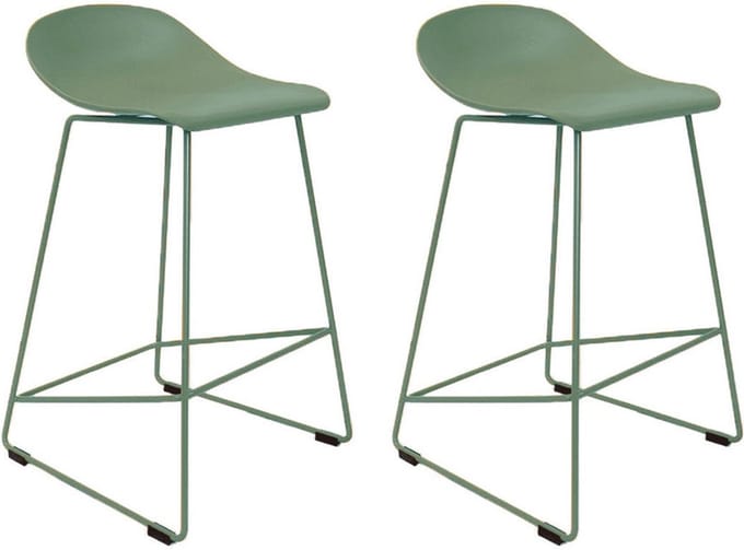 Livin24 Scandinavische Barkruk Ellen groen 66cm - Barkrukken set van 2 - barstoel