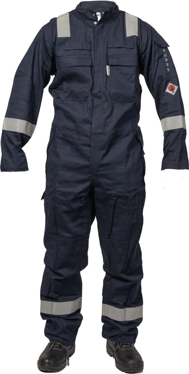 Quite right Vlamvertragende Antistatische Multinorm Overall Striping 48