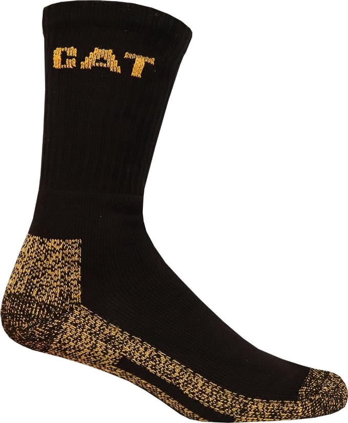Caterpillar Unisex Essential Werksokken (5 paar) Zwart maat 43-46
