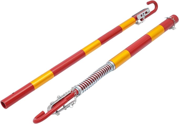 Sleepstang - Pechhulp Stang - Voertuigen Slepen - 5 Ton Capaciteit - 175 cm Lengte - Rood Geel