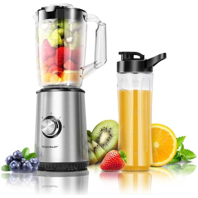 Aigostar Blender to go - Blender - Smoothie Maker To Go - Twee Drinkbekers - Baron 30RKO
