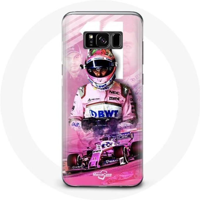 Coque - Formule 1 - Samsung Galaxy S8 - Sergio Pérez - Souple - Rose rose