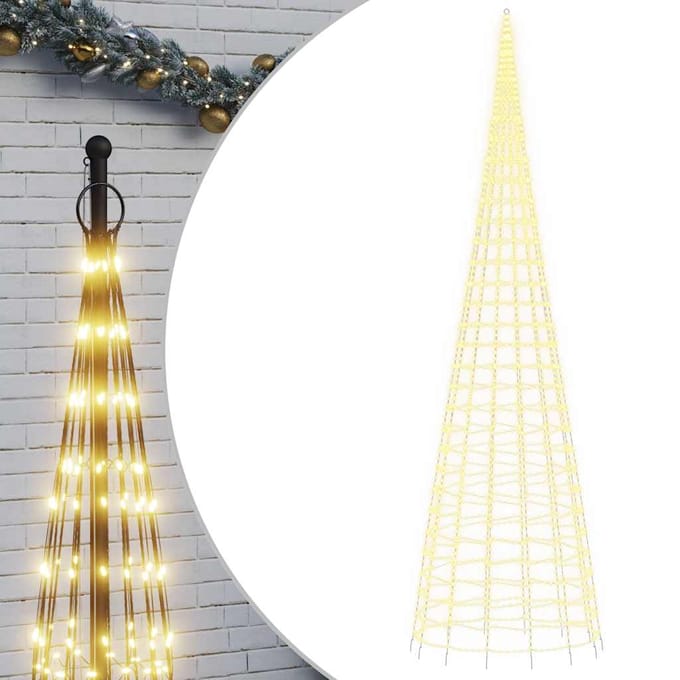 vidaXL - LED-kerstboom - 3000 - LEDs - warm - wit - 800 - cm