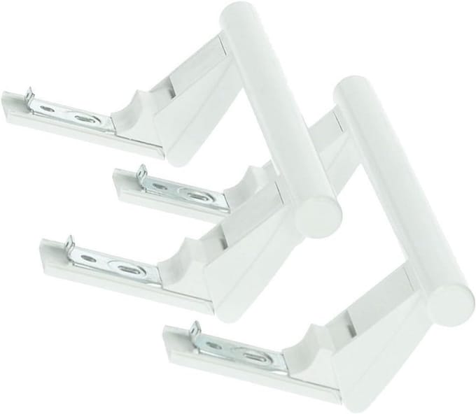Set van 2 handgrepen met schroefafdekking voor koelkasten