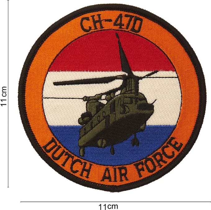 Embleem stof CH-47D dutch airforce