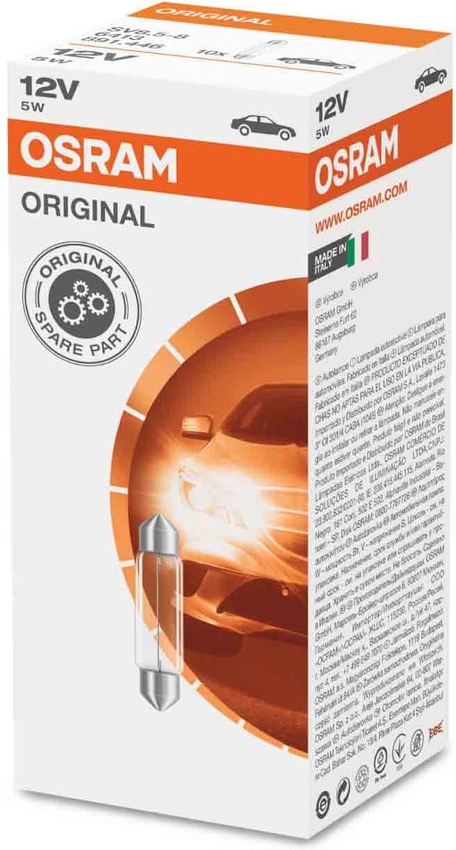Gloeilamp voor de auto OS6413 Osram OS6413 C5W 12V 5W (10 pcs)