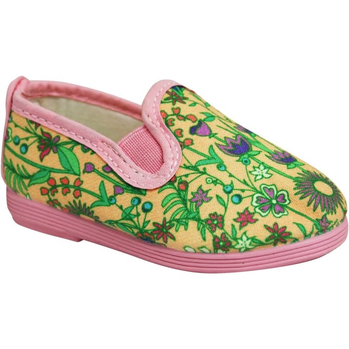 Flossy Style Denia Kids Roze/Groen Plimsolls