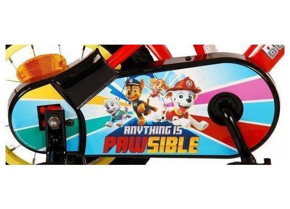Paw Patrol Kinderfiets - Jongens - 12 inch - Rood/Blauw