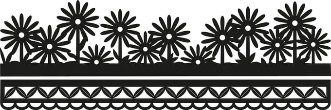Marianne Design Craftable Mal Anjas flower border CR1330