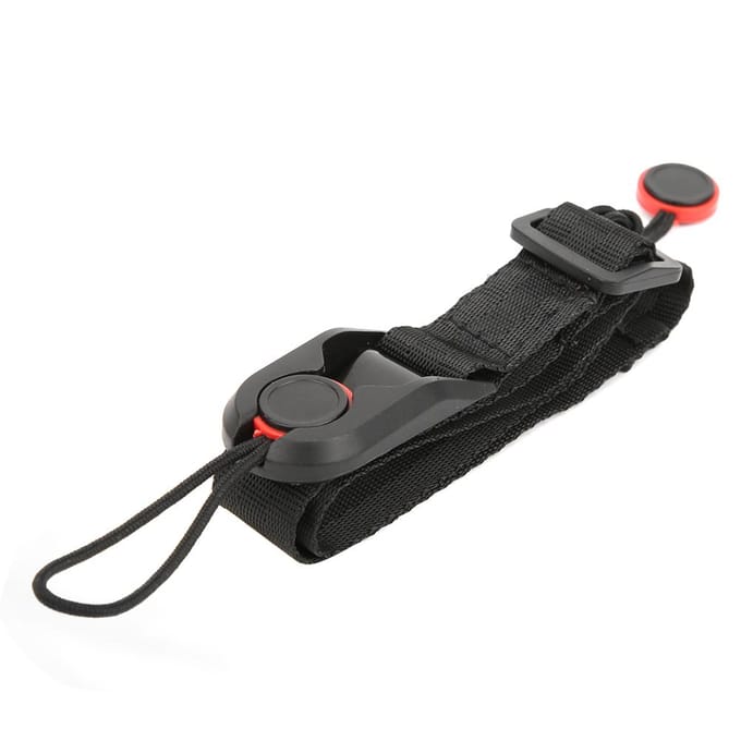 Polsband Riem Snelontgrendeling Veiligheidskoord Verstelbaar Elastisch Universeel voor Actiecamera black