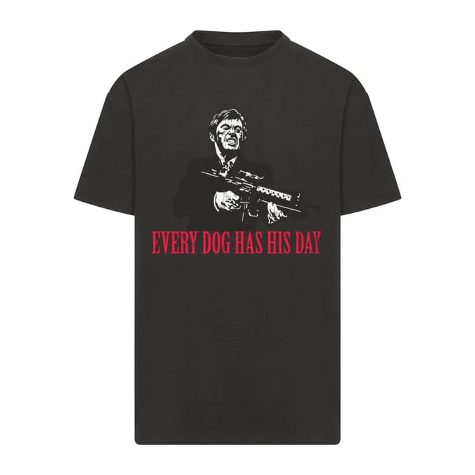 Merchcode Scarface - Every Dog Oversize Heren Tshirt - S - Zwart
