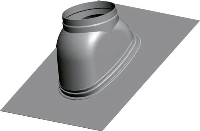 Wolf Dakplaat DN160 hellend dak 25-45Gr groot formaat 500x500mm, roodbruin, 2651549