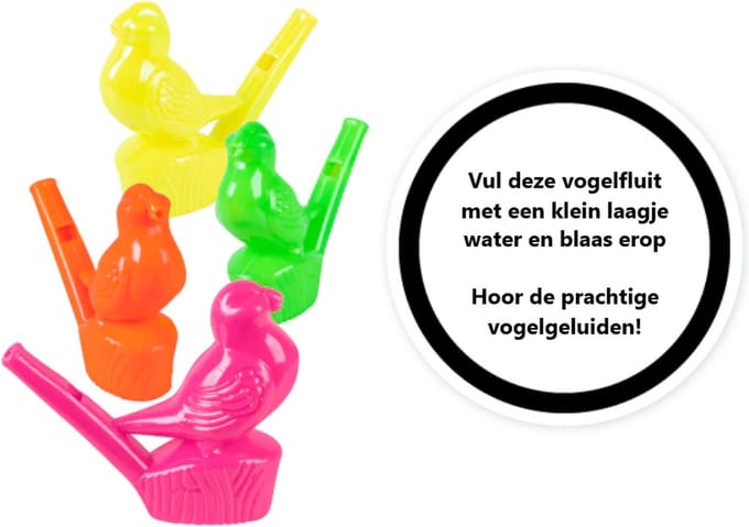 WATERVOGELFLUIT ASSORTI 4 KLEUREN 4 STUKS