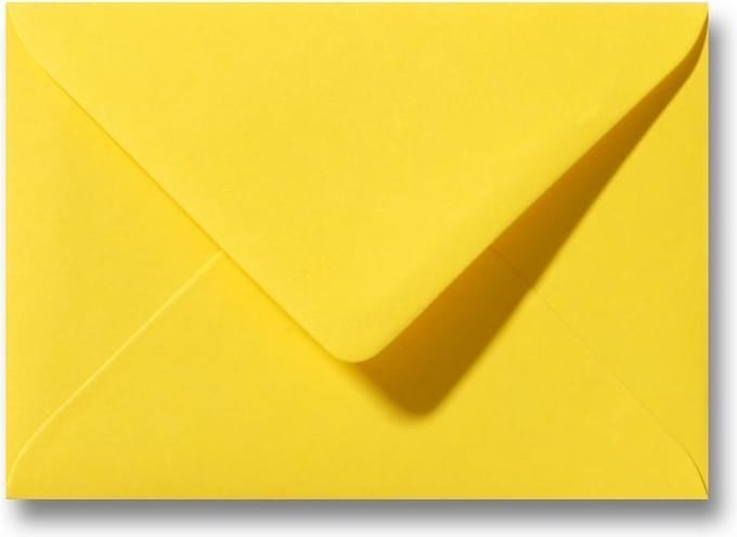 Envelop 13 x 18 Boterbloemgeel, 100 stuks