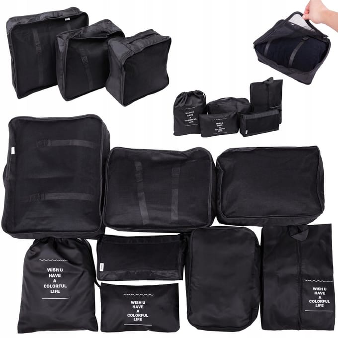 BK MAX Serie - Reisorganizer - 8 Stuks - Waterdicht - Nylon