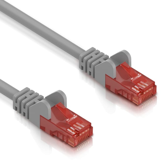Cat 6 - U/UTP - Netwerkkabel - Patchkabel - Internetkabel - 10 Gbps - 10 meter - Grijs - Allteq