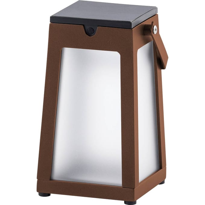 Les Jardins LED solarlantaarn Tinka draagbaar, corten