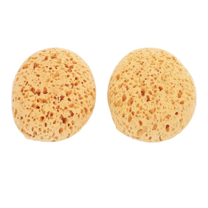 Textuur Patch Spons Meergaats Hemisferisch Gipsplaat Textuur Patch Spons voor Tegels Aardewerk Keramiek beige