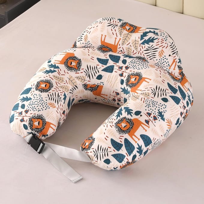 Katoenen Borstvoedingskussen voor Baby's - Multifunctioneel U-vormig Voedingskussen voor Moeders
