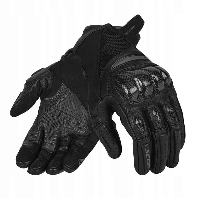 Seca Summer Short II Heren Motorhandschoenen Zwart Maat L
