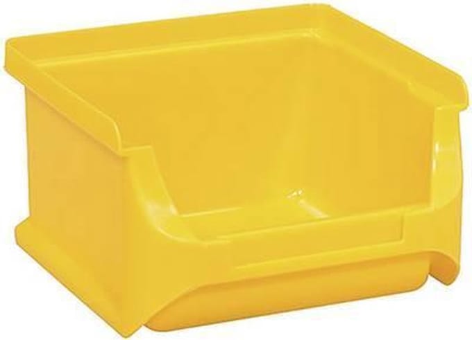 Allit 456202 Zichtbak Stapelbaar (l x b x h) 100 x 100 x 60 mm Geel 1 stuk(s)